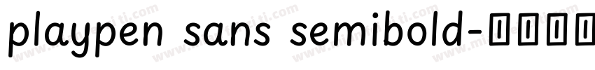 playpen sans semibold字体转换